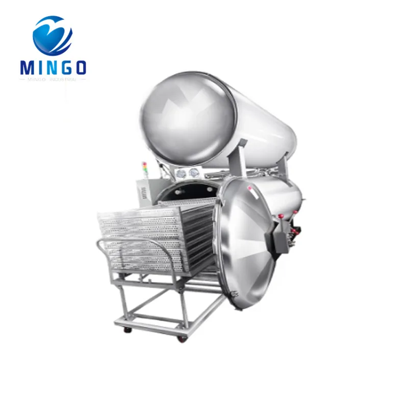 
Double layer water immersion retort can sterilizer autoclave 