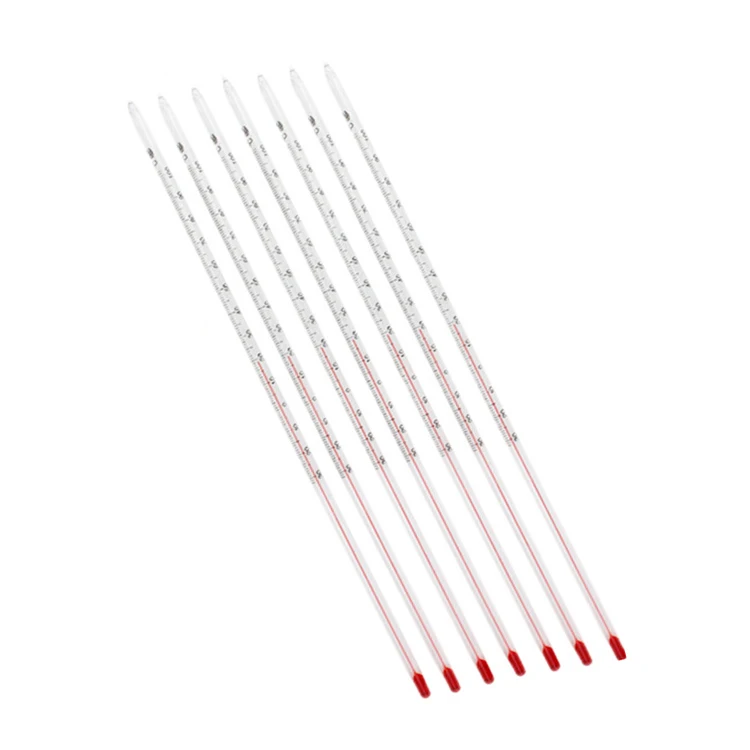 Glass red industrial glass thermometer laboratory thermometers