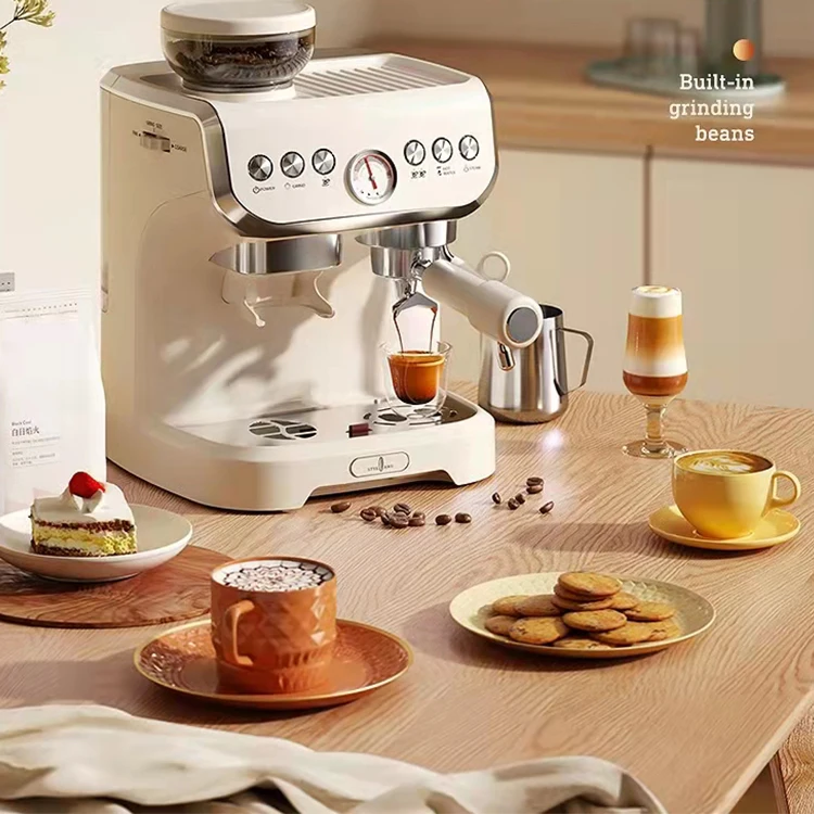 automatical coffee maker expresso machine ground coffee espresso machine with milk frother