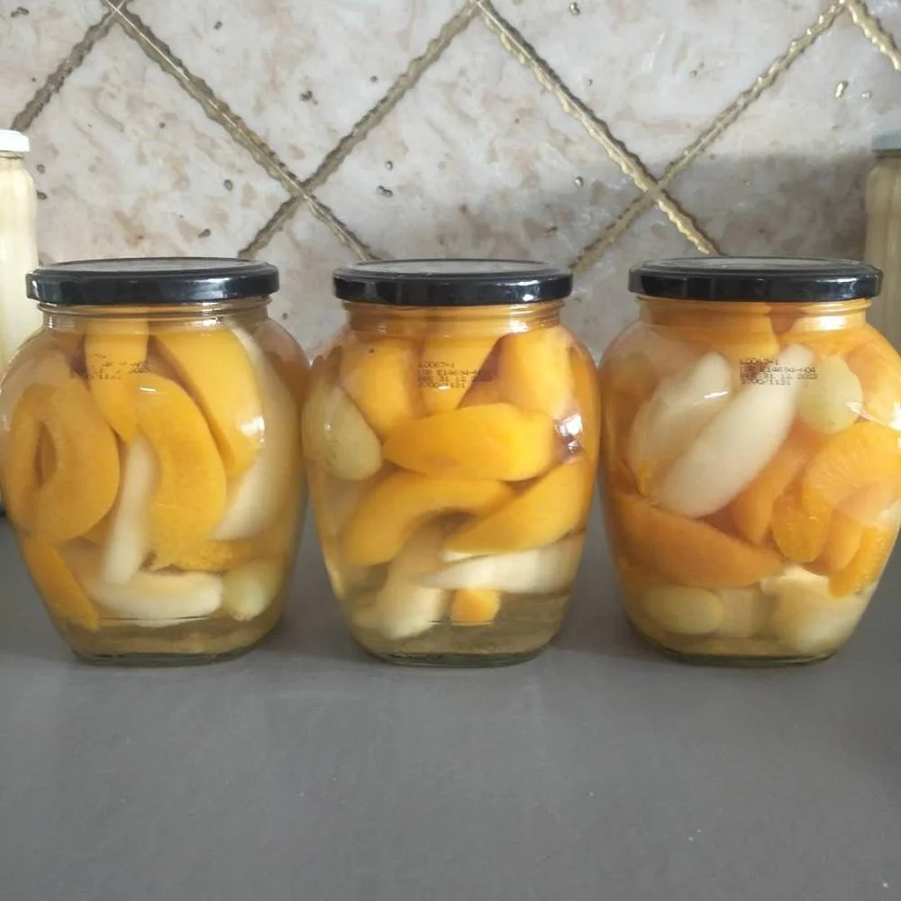 Mikado brand canned mixed fruit cocktail in light syrup