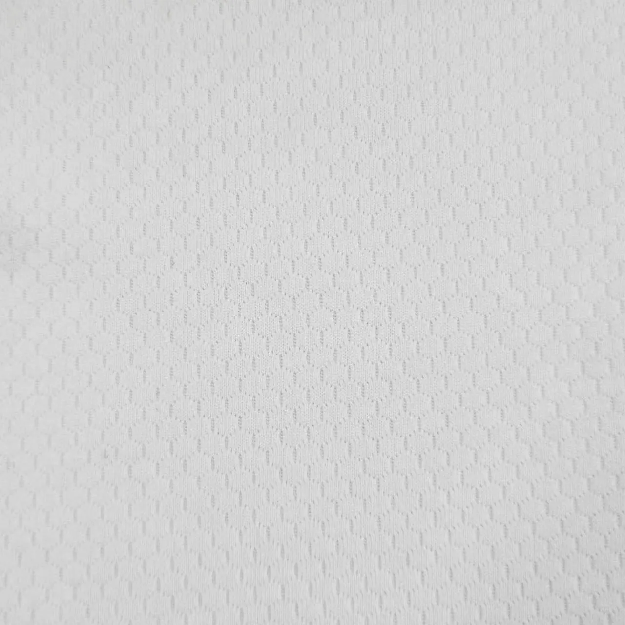 Quick-Dry Wholesale  High-Strength T-Shirt Breathable White Mesh Design 100% Polyester Memory Stretch Honeycomb Knit