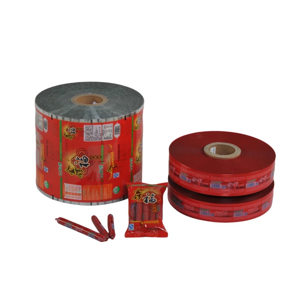High Quality And Competitive Price  High Barrier   PVDC  Roll Film For Sausage Packaging  Beef Chicken Pork Sausage
