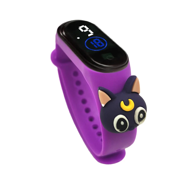 2023 New Motion Sports Watch For Women Electronic LED Digital Wristwatch Fashion Casual Simple Silicone Touch Waterproof Clock