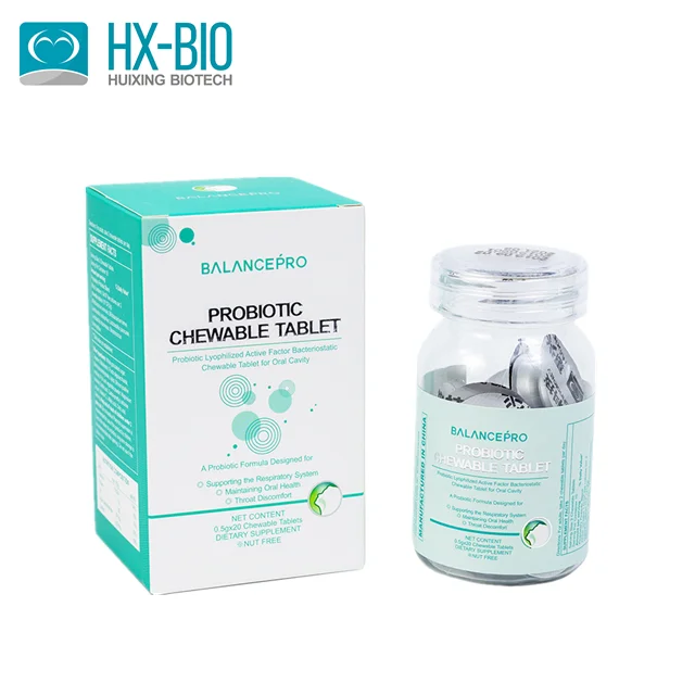 
Natural No Side-Effect Mouth Ulcer Treatment Probiotic Food Supplement Chewable Tablet Freshen Breath OEM/ODM drop shipping 