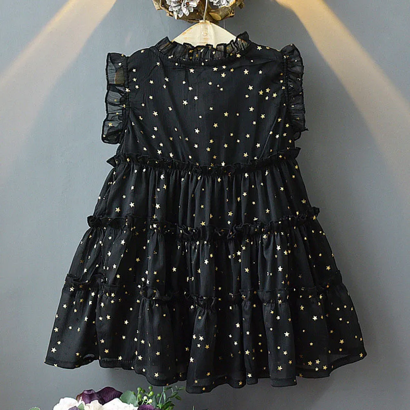 Girl Princess Dress Summer Girls Sequins Birthday Gown Children Clothing Girl Kids sleeveless star Party Dresses
