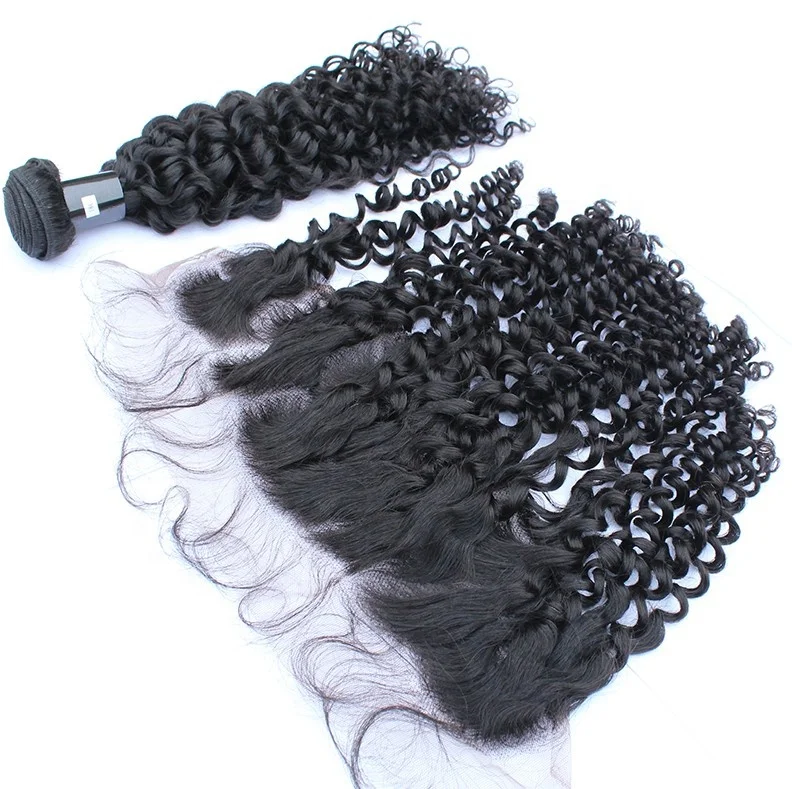 
Qingdao Hair Factory Best Quality Unprocessed 10a Mink Cuticle Aligned Brazilian Human Hair Curly Bundles Extension 