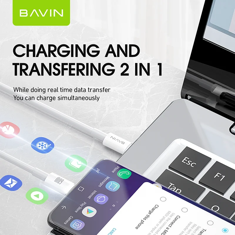 Оптовая продажа цена Бавин cb253 60w Тип c-type c 1 2 m 2m pd штырьковые usb шнуры для зарядки