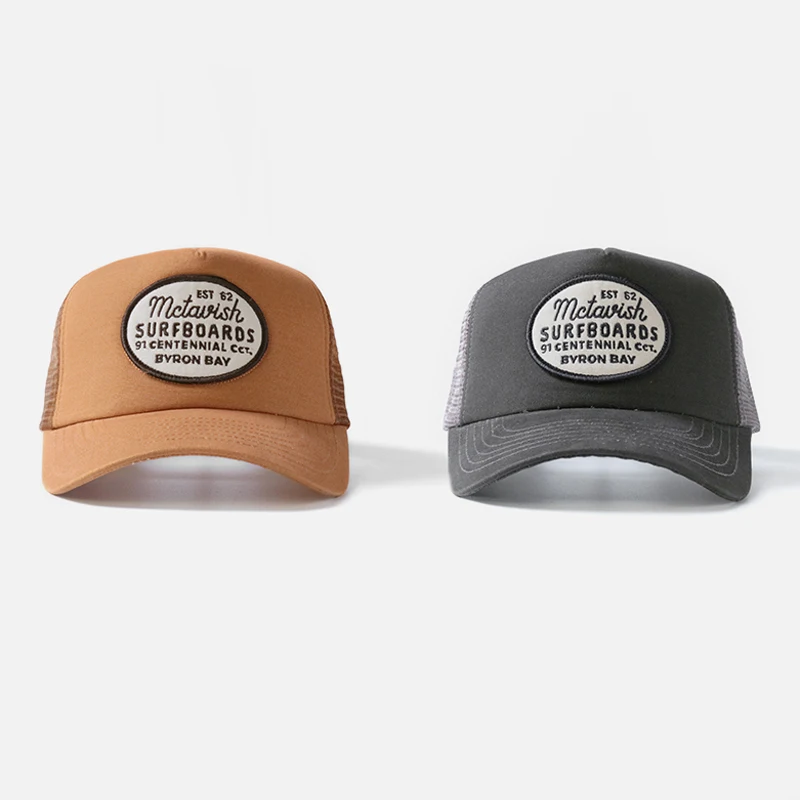 New Trends Vintage Adjustable Embroidered patches Gorras trucker cap hat For Men Cotton trucker cap