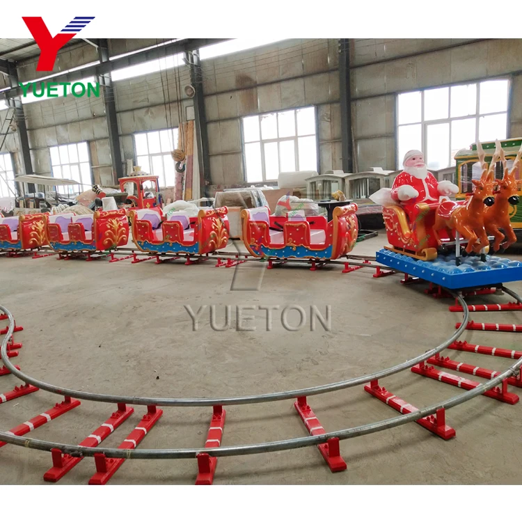 Yueton Outdoor Electric Track Train Christmas Rides For Kids