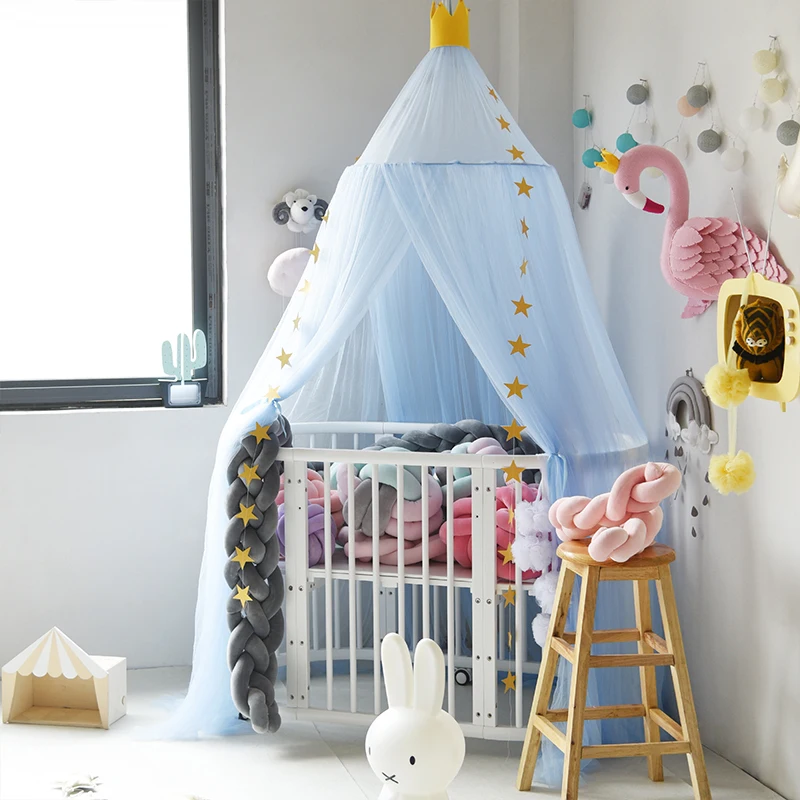 Factory Price Beautiful Hanging Round Lace Mosquito Net For Girls Bed