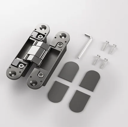 Zinc Alloy Invisible Door Hinge Can Be Opened Inside And Outside Hidden Three-Dimensional Adjustable Wooden Door Folding