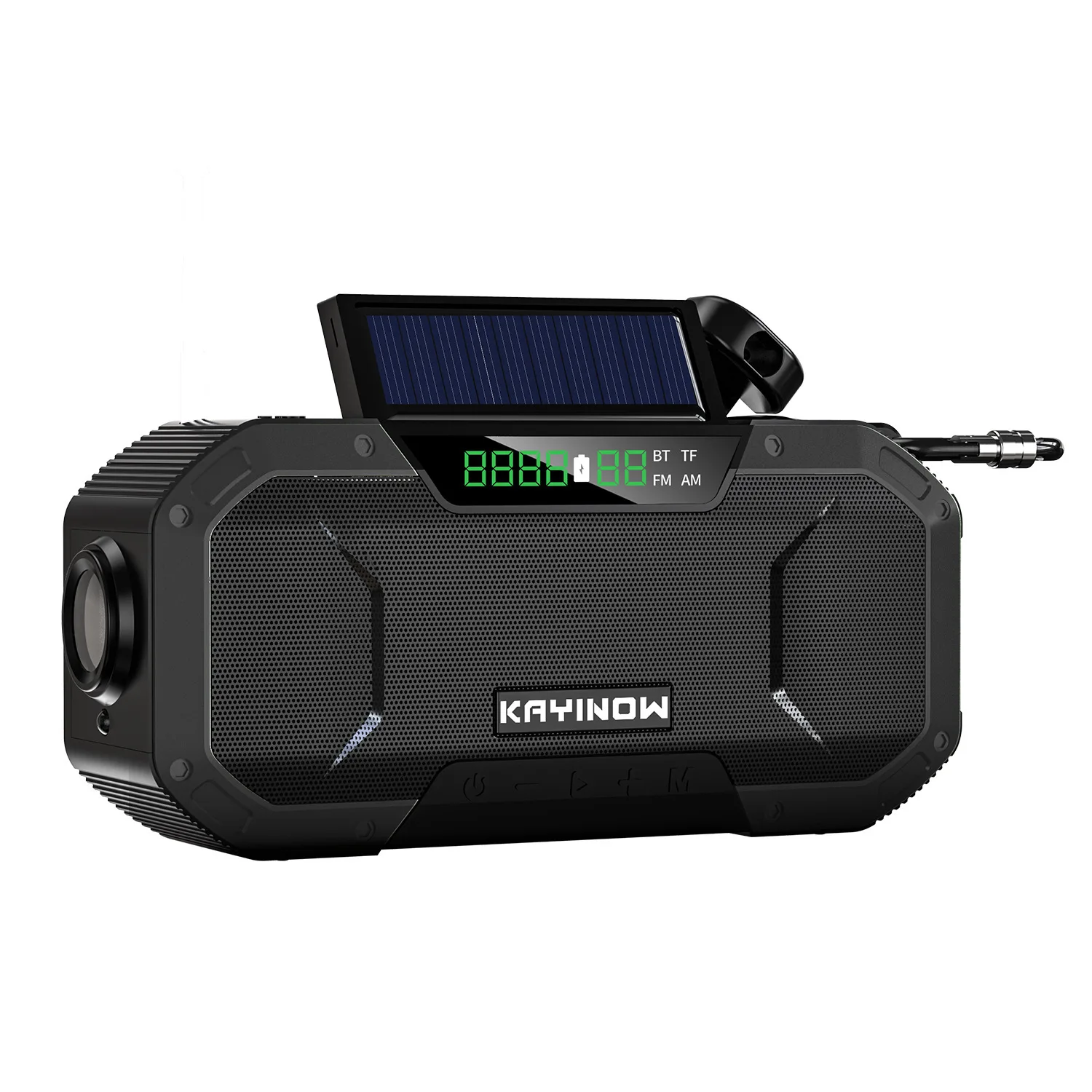 Rechargeable Battery Led Flashlight Radio Portable Sw Am Fm Noaa Self Powered Dynamo Emergency Solar Hand Crank Radio