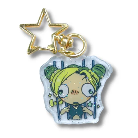 2023Custom Laser Cut Glitter Photo Print Plastic Acrylic Anime Acrylic KeyChain