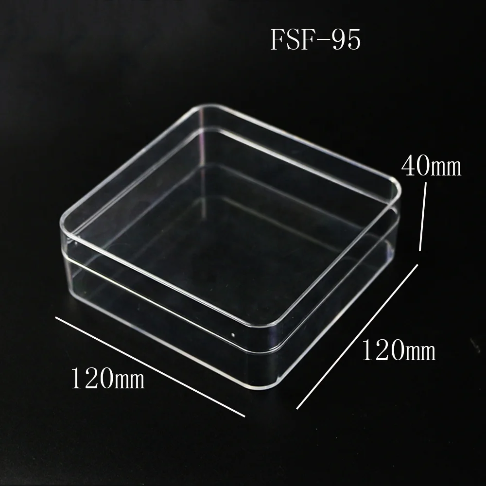 Custom square transparent plastic acrylic box for displaying plastic jewelry packaging box