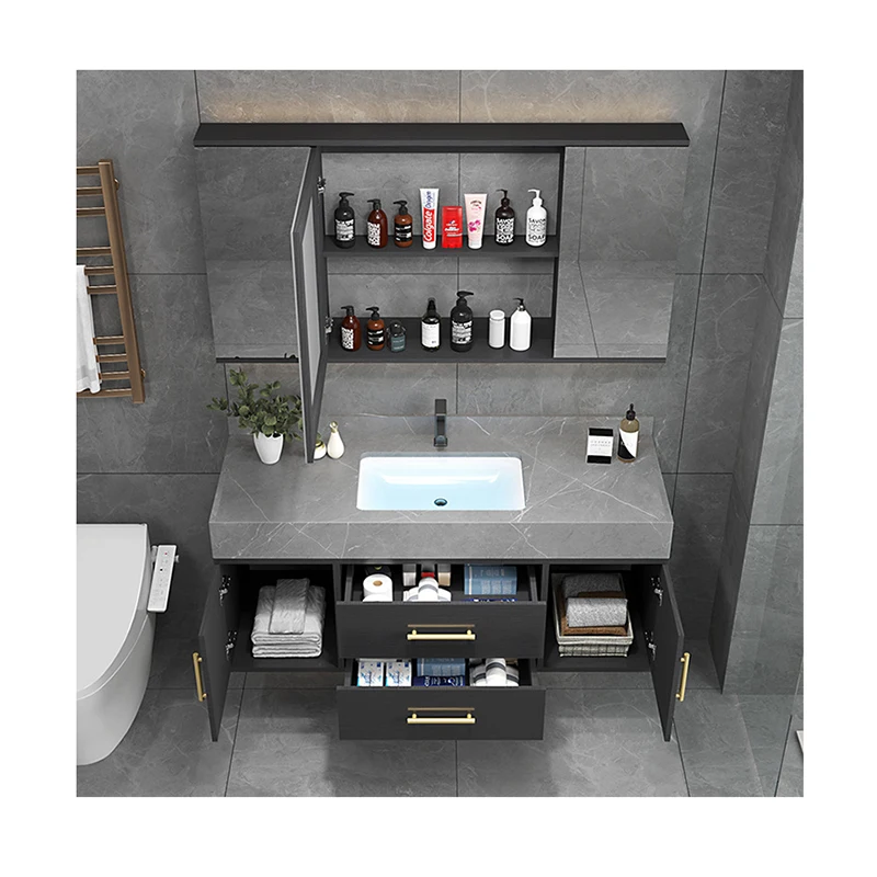 Low Price New Type High Performance Wood Tall Bathroom Cabinet For Modern Bathroom