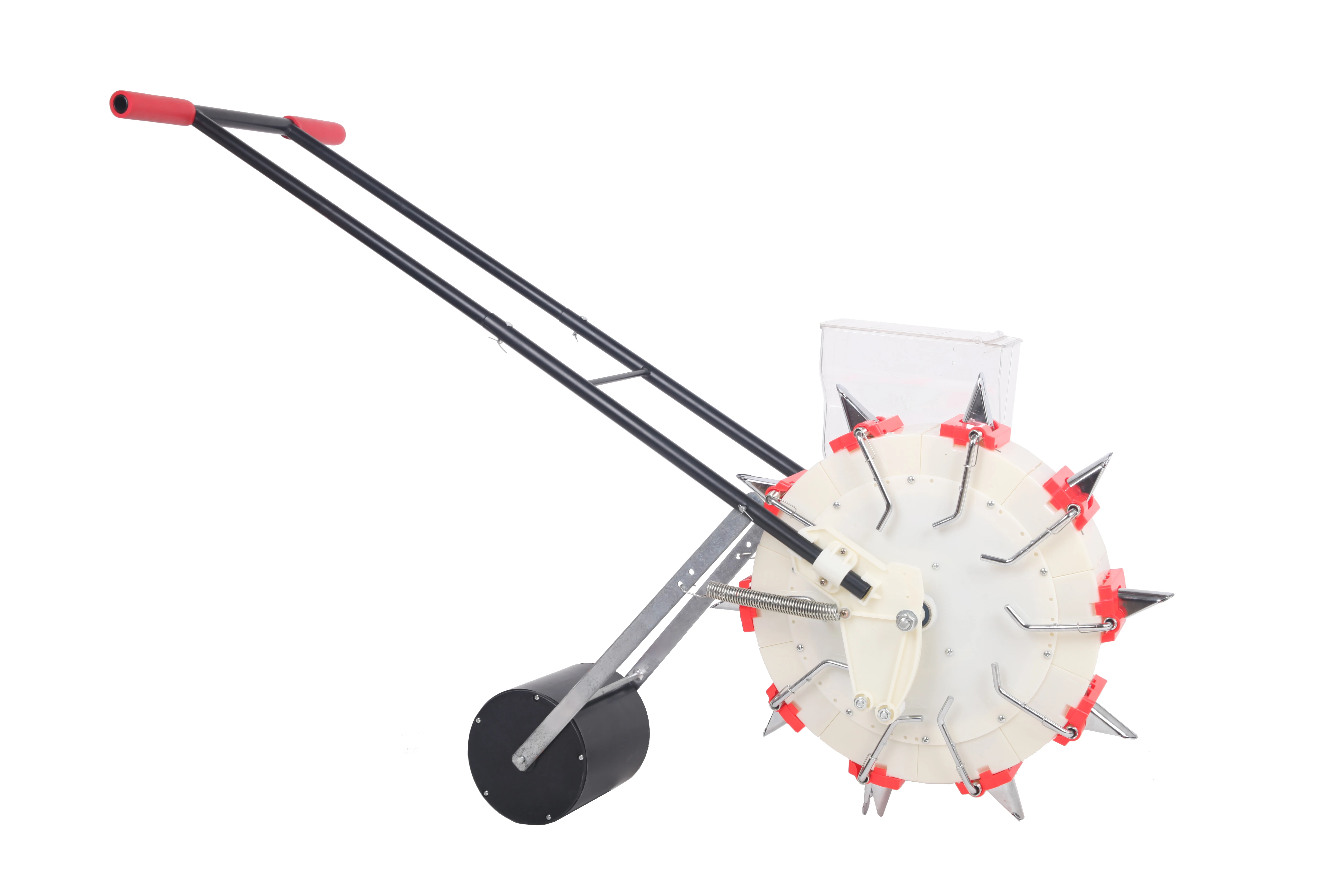 Hand-propelled household small roller seeder for planting corn, soybean, cotton and wheat