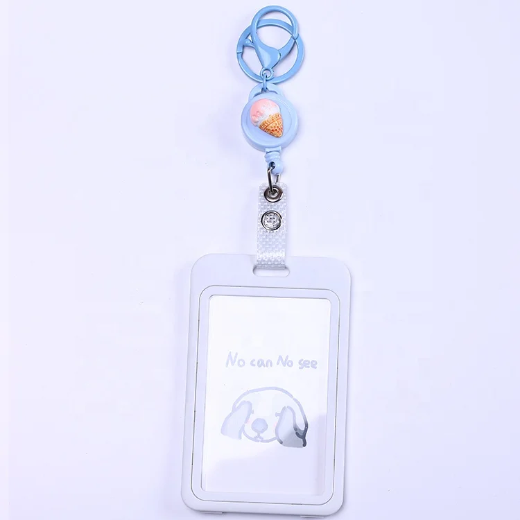 QORI Work Permit Nurse Card Holder Employee IC Work Card Protection Case with lanyard