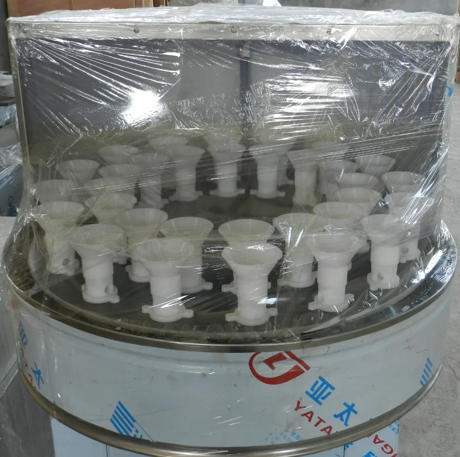 2021 High quality 32 heads semi automatic washing 100 ml glass bottle washing machine