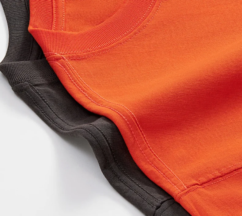 YinglingHot Sale Custom heavy 220gsm thick oversized drop shoulder t-shirt mock neck cotton boxy fit t shirt