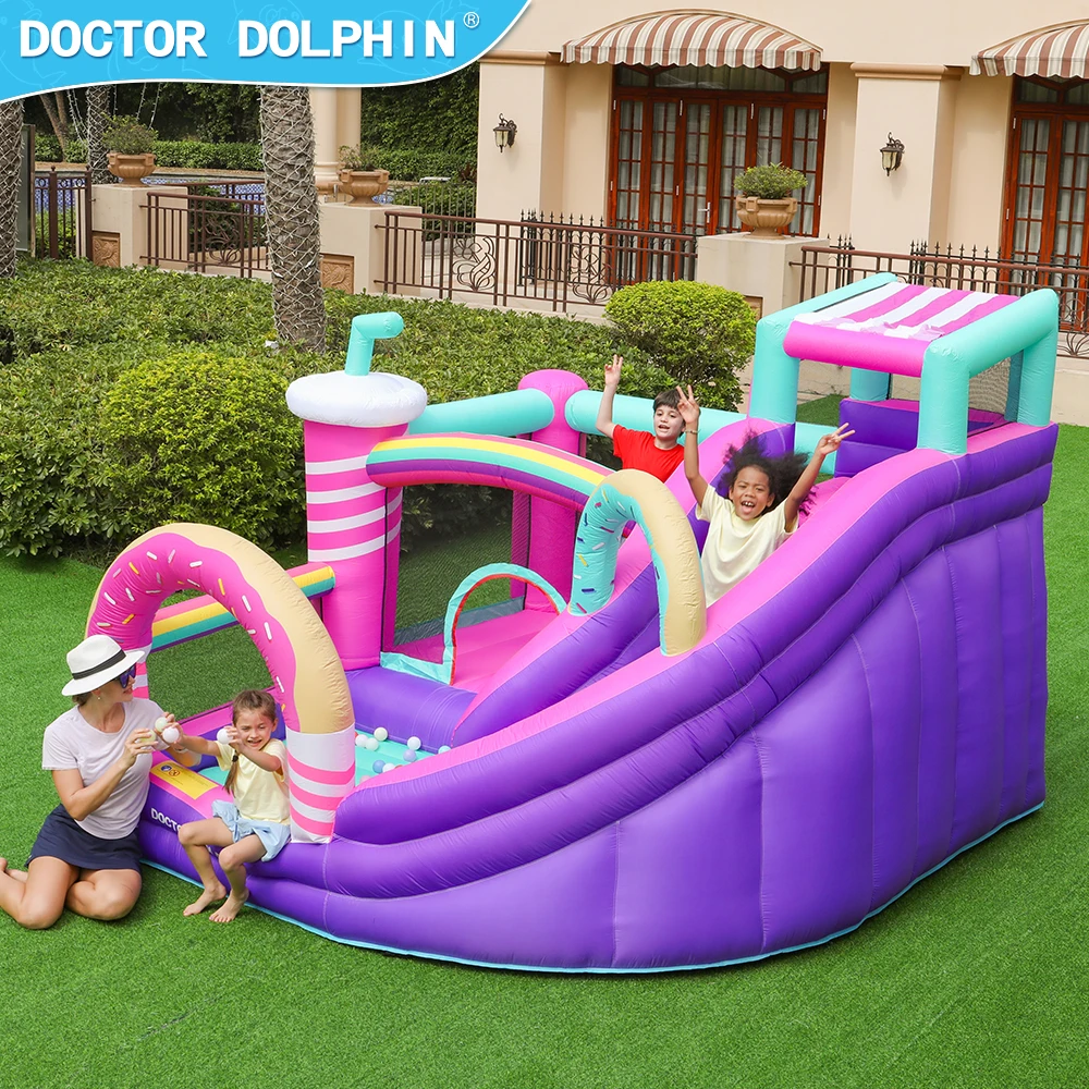 Wholesale Backyard Kids Inflatable Slide For Kids Bounce House Party Jumpers Inflatable Bounce House With Ball Pit