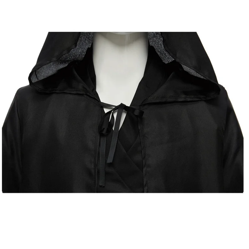 High Quality Unisex Halloween Medieval Hooded Cloak Gothic Renaissance Cosplay Cape Knight Robe in Medieval Style Unisex Adults
