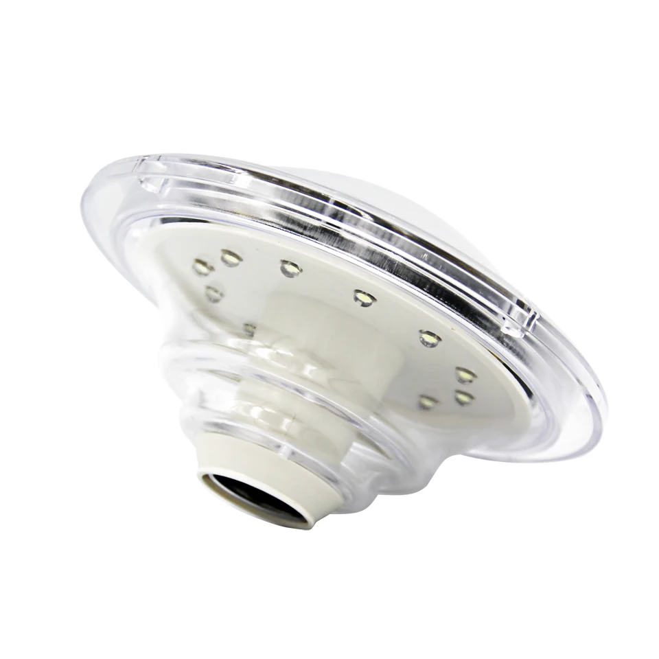 UFO Led Solar Powered Flagpole Light For 6Ft House Aluminium National Flag Pole Top Downlight With Auto On/Off Night Light