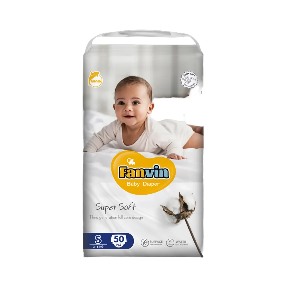 Free Samples Fanvin Brand Disposable Baby Diaper Premium Factory Price Quality USA Fluff Pulp OEM ADL from China Manufacturer