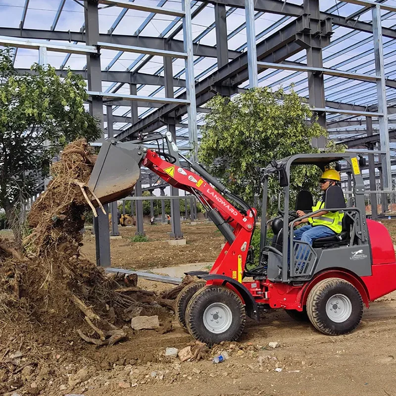 Cheap European Style Diesel Steering Micro Diesel Loader Bucket Micro Mini Loader