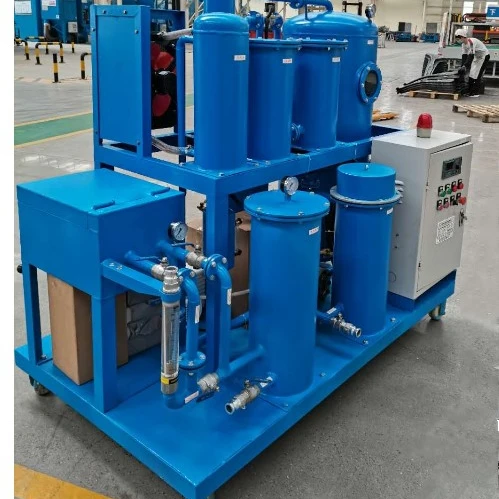 Vacuum Water Particles Separation Turbine Oil Filtration Plant
