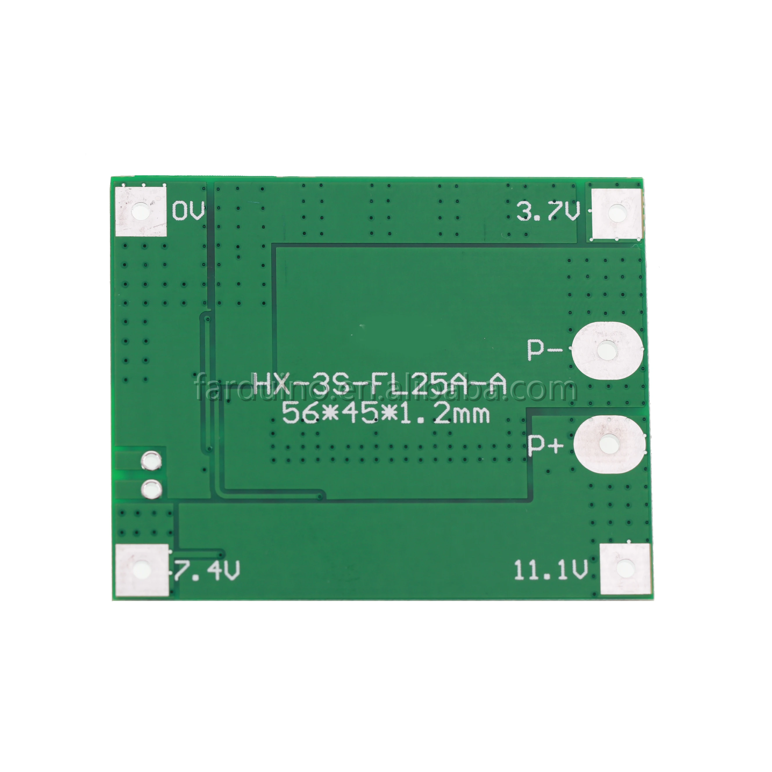 Защитная плата PCB BMS для зарядки полимерных литиевых аккумуляторов 18650 25 А 3 S последовательный модуль защиты литий-ионной 12 В 7 Lipo