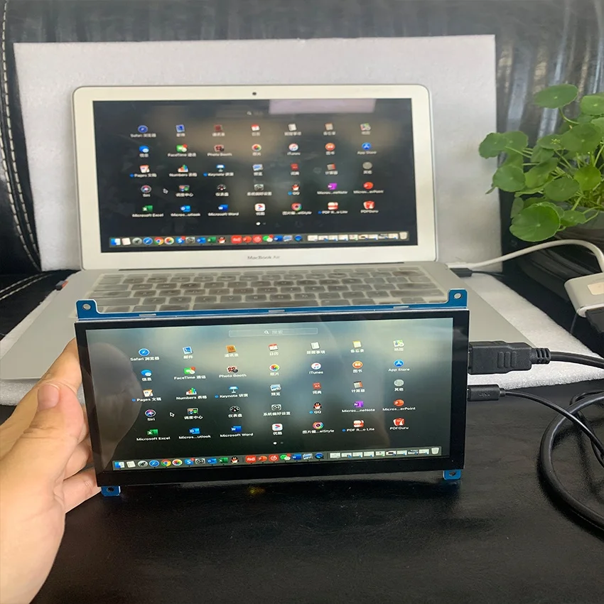 
Factory direct 7 inch lcd touch screen capacitive 1024x600 and driver AV to LVDS board for Raspberry 