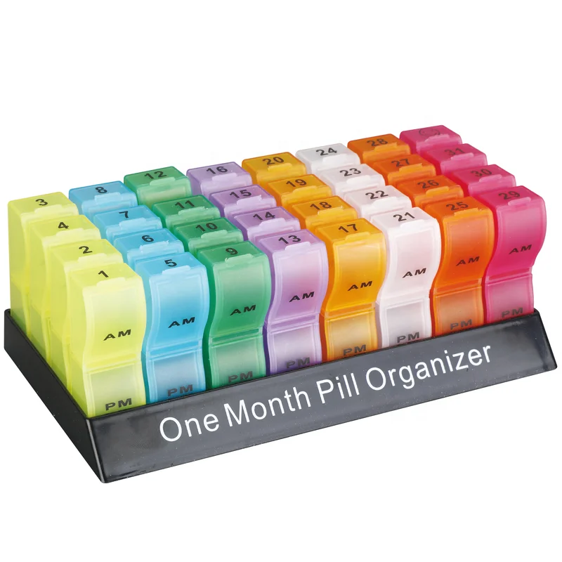 Cheapest Price Portable Plastic Pill box/Pill Organizer/Medicine Storage Case, Customized Logo Is Welcome, 7/14/28/30 Days