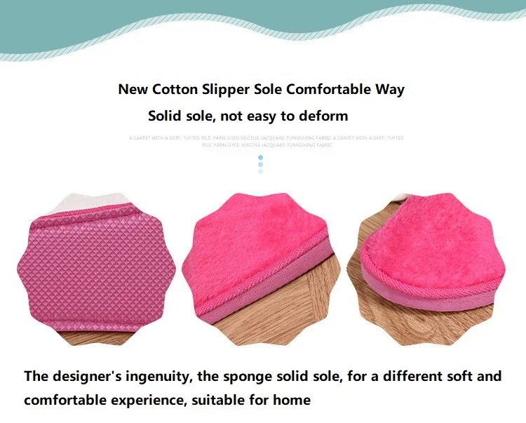 Hot EVA home indoor plush slippers cheap Autumn and winter warm slippers for men and women