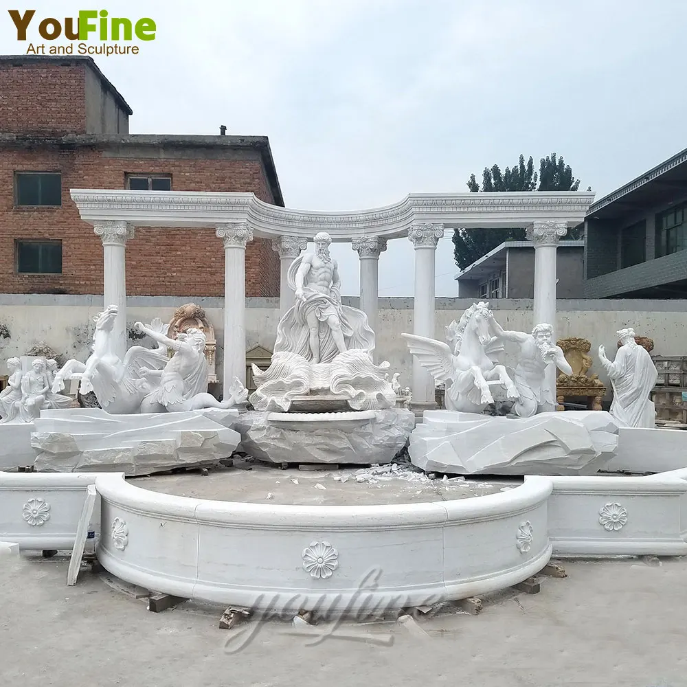 High quality large trevi fountain marble for garden