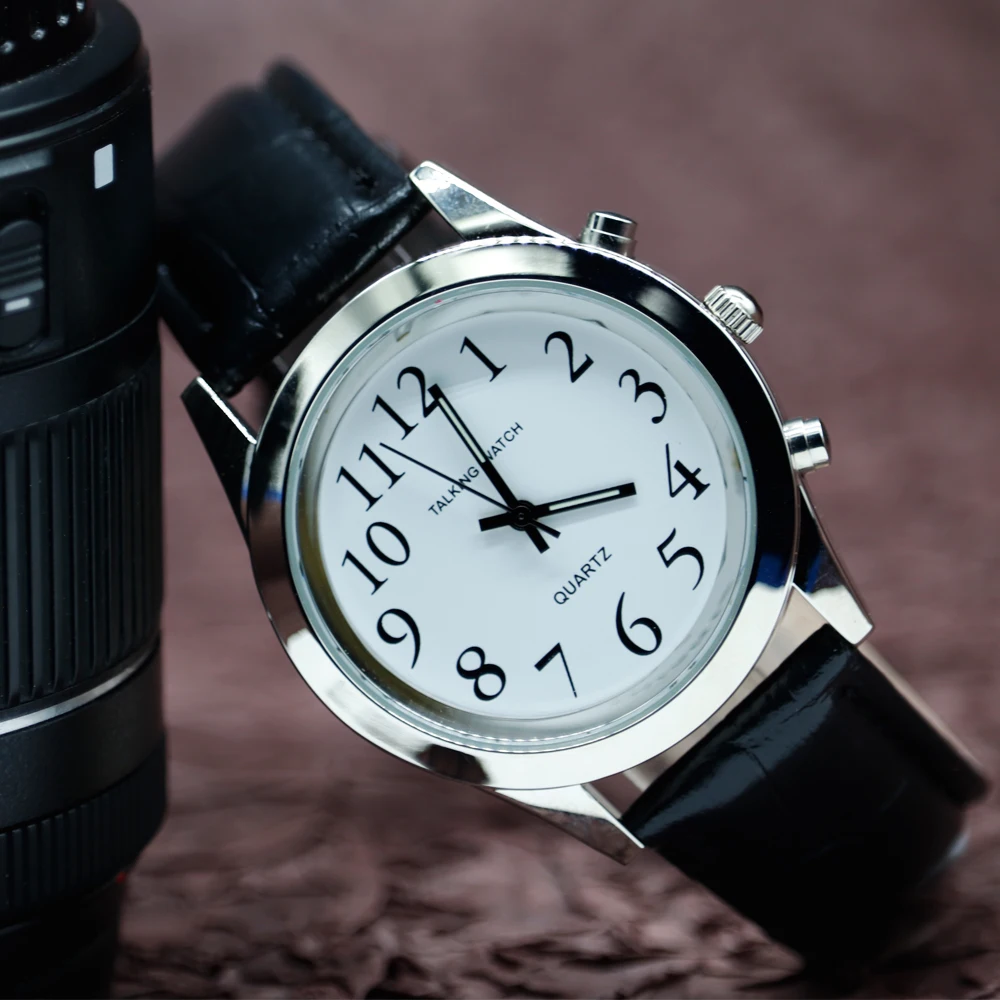 Wholesale Talking Watch Voice Menu English Custom Language Old People Watch For Blind Senior Parent Gift
