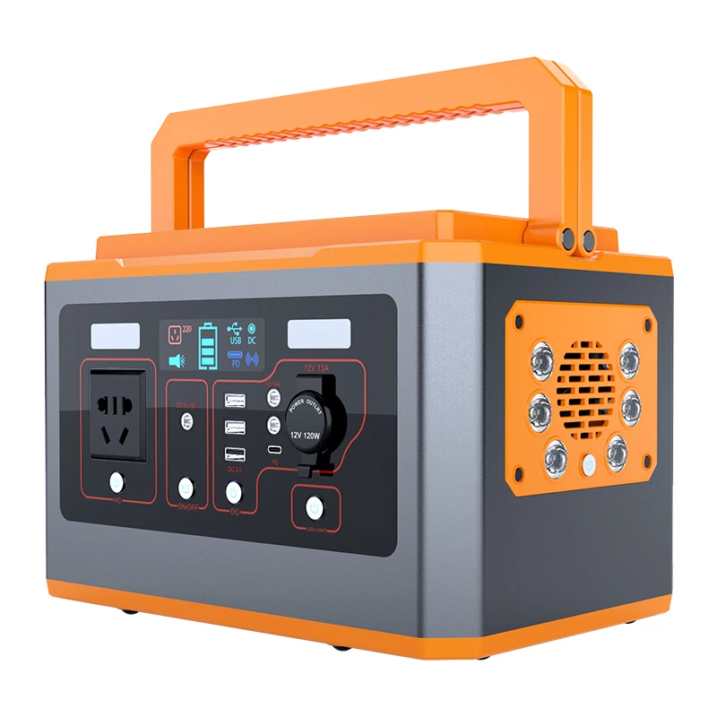 Power Station 500w with LED Light and  QC3.0 5V/2A  Power Station Ac Power for Outdoor