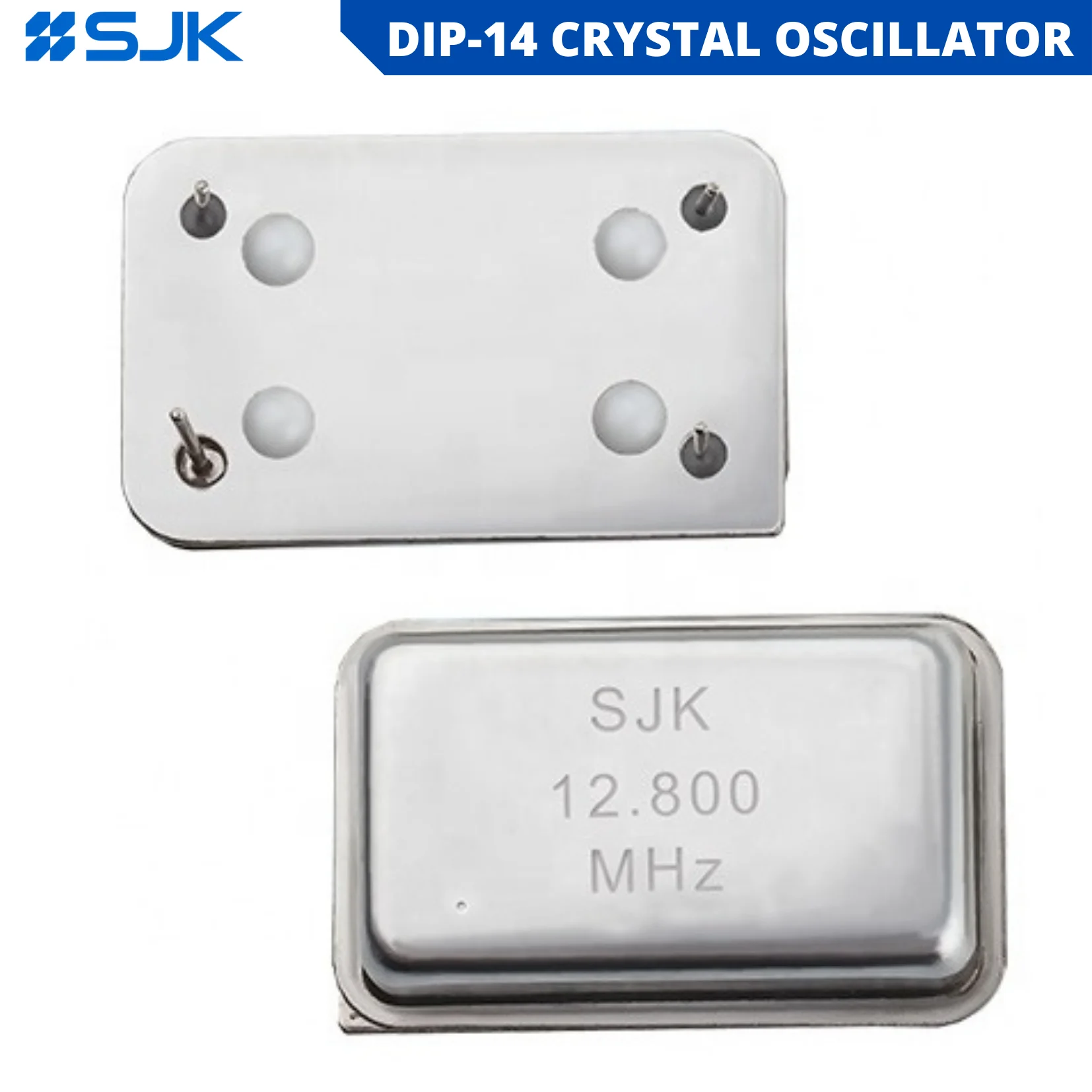 Full Size DIP-14 Oscillator 20x13x5.3mm 4pin 15pF 20ppm CMOS -SJK-