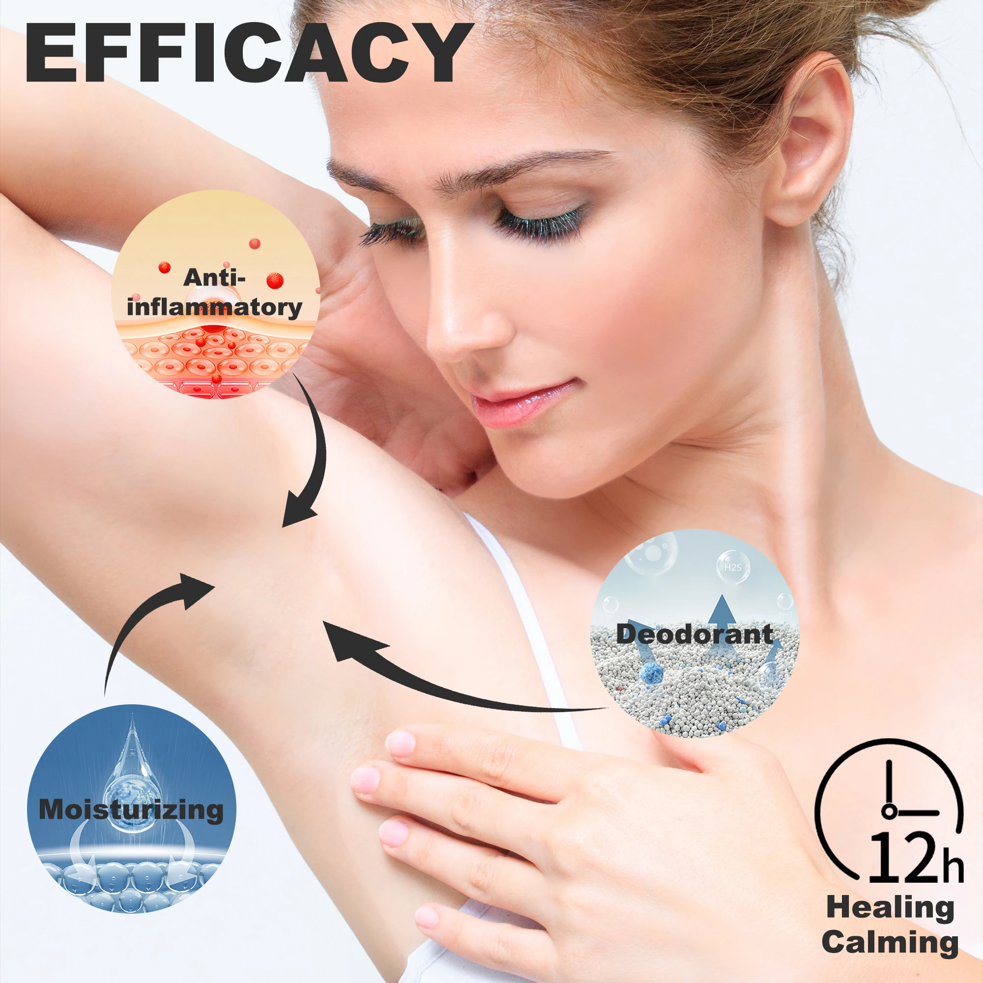 Creamy Deodorant Cream Arms100% Handmade Cosmetics Aluminum Free Grapefruit Natural Deodorant Cream For Pits