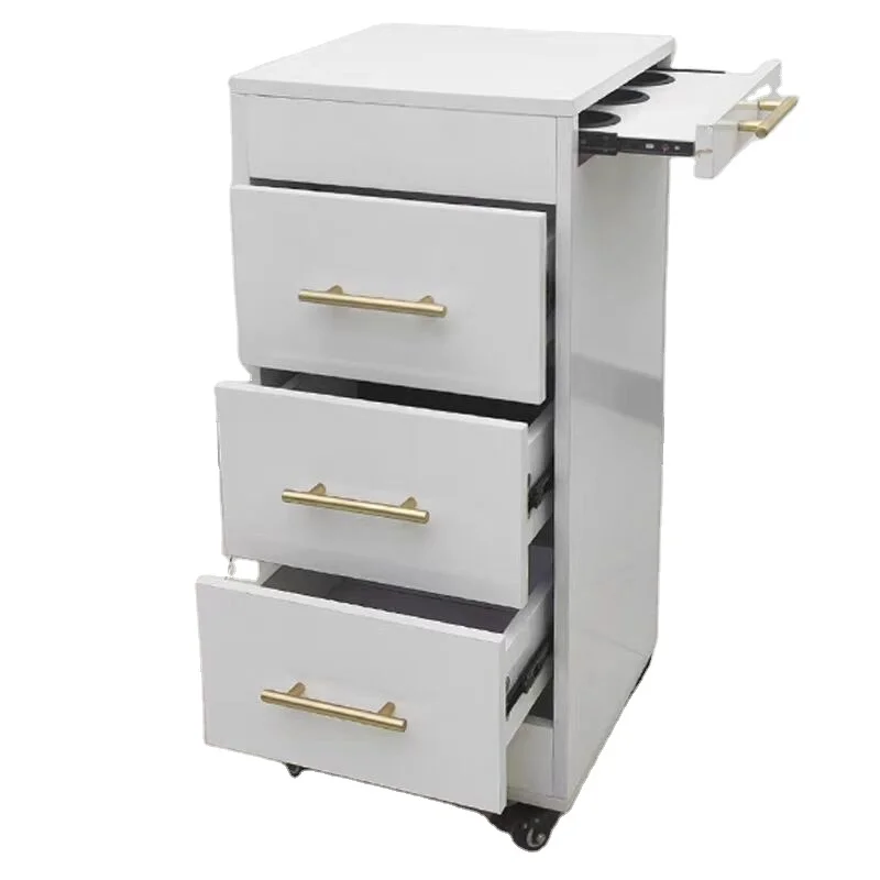 Hochey air Salon Beauty Spa Hairdresser Storage Cart Trolley Rolling Multi-function Barber Shop Tool Trolley Cart