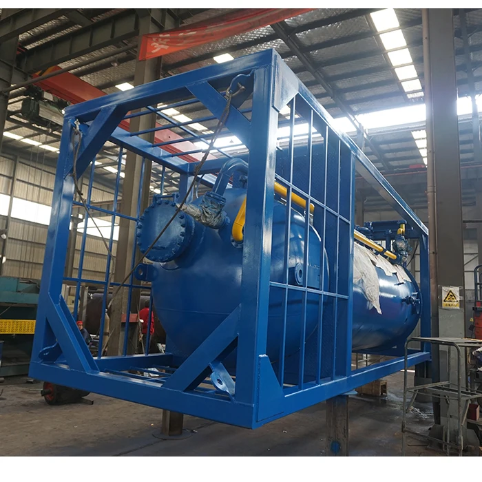 Oil and gas well surface test surge tank / surge drum / knock out drum water surge vessel