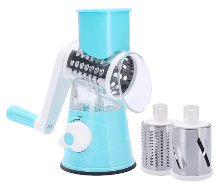 Многофункциональная мини-Ручная круглая барабанная ломтерезка, ручная овощерезка, измельчитель для овощей