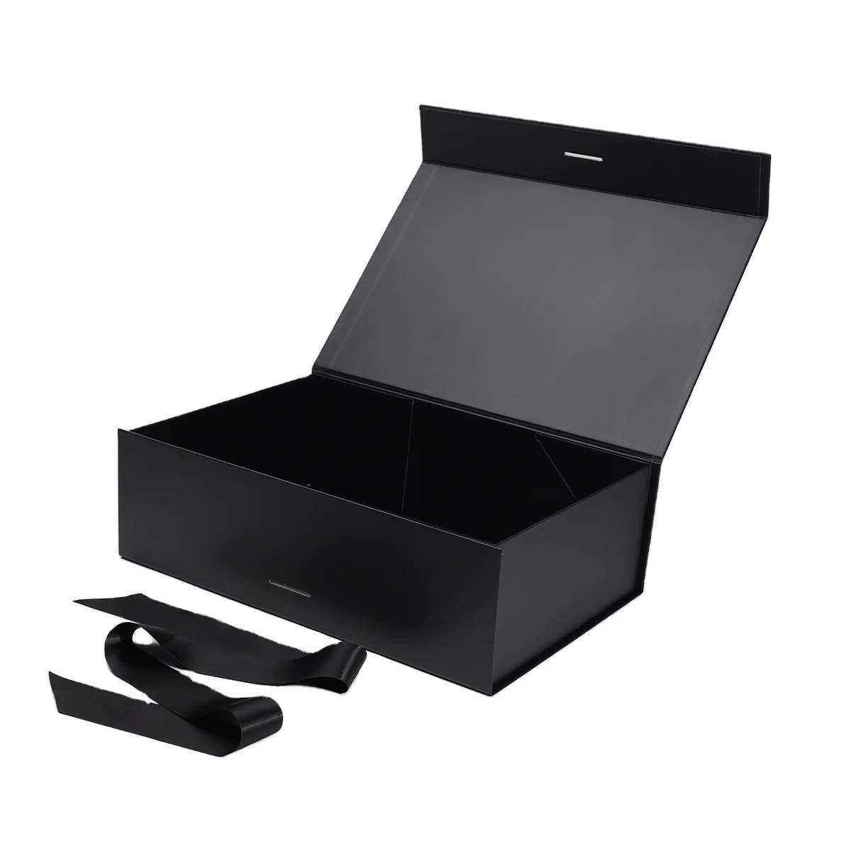 Черная картонная складная коробка с магнитной застежкой с логотипом на заказ, пустая бумажная Подарочная коробка, подарочная картонная упаковка, печатные коробки