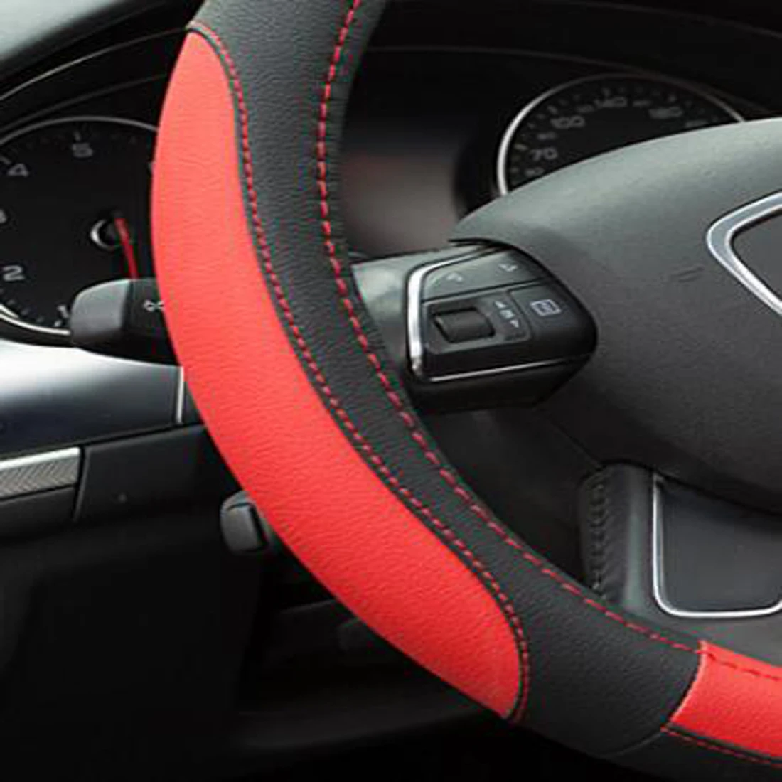 Anti-skid and durable universal car Steering Wheel Cover with Fashion Style For BMW 3 Series E82 E87 E88 E90 E91 M3 E92 M