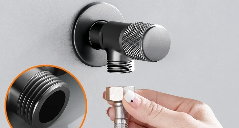 Copper angle valve toilet water tank stop valve washbasin water heater hot and cold water triangle valve wholesale