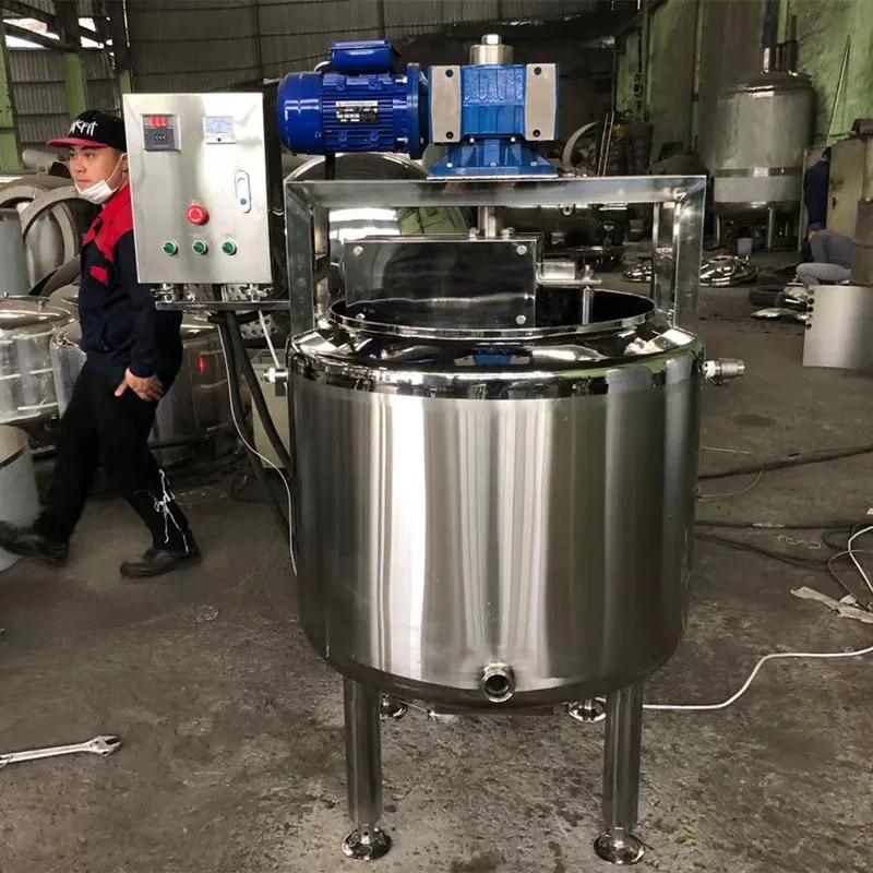 200 Gallon Open Top Stainless Steel Batch Pasteuriser Cheese Vat for Curd