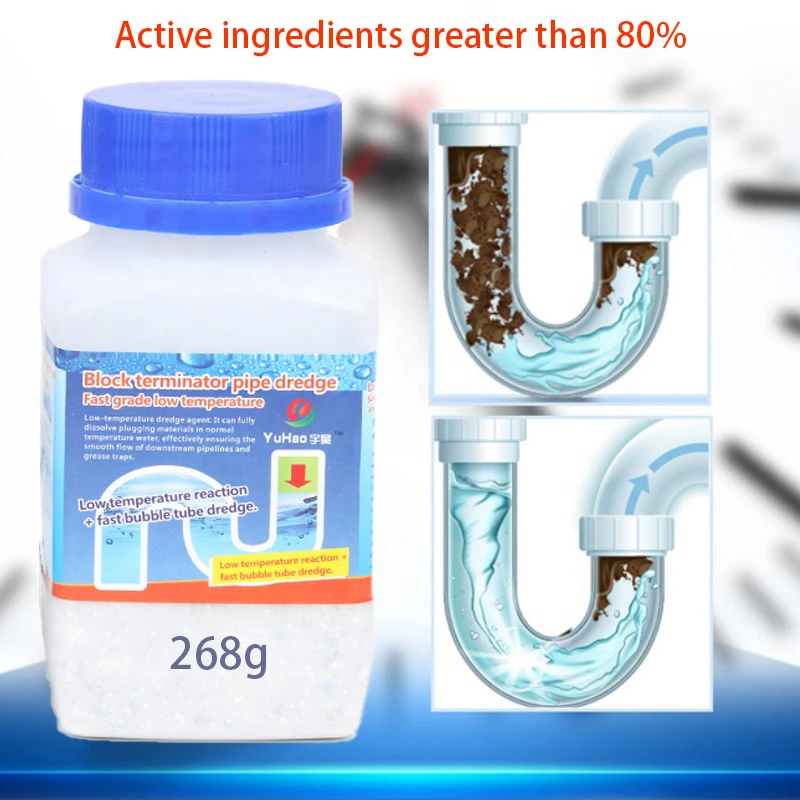 Household New Effective Power Toilet Foaming Drain Pipe Cleaner Powder