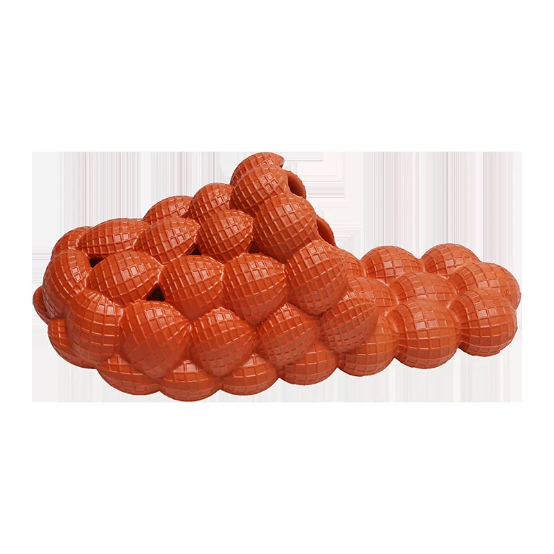 Slipper bottom bubble sandals and slippers 2021 new Korean version of cool orange drag home summer massage slippers women