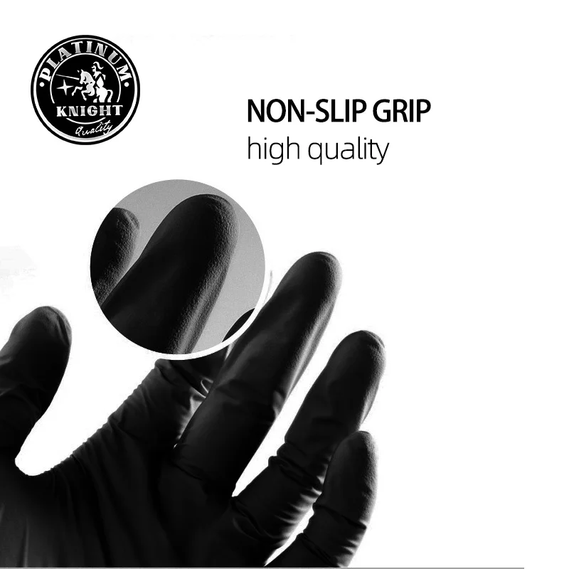 Auto detailing automobile industrial shop 100% nitrile garage car repair use chemical proof gloves