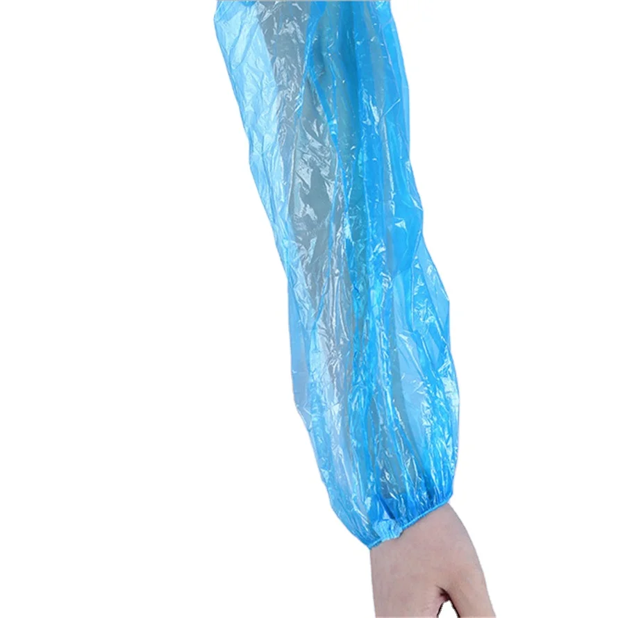 Men Women Disposable Transparent Pe Plastic Oversleeve Cover Disposable Arm Sleeve Cover