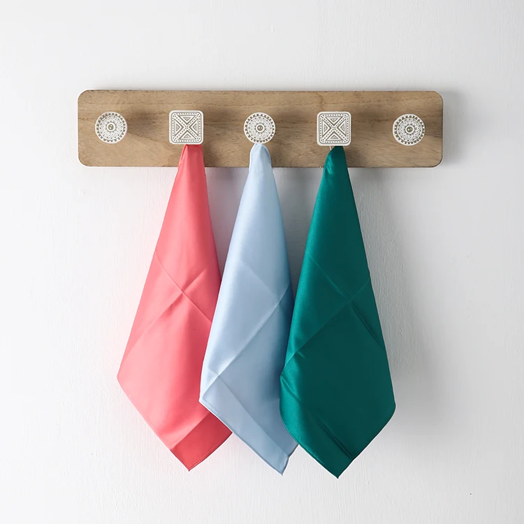 
Custom wholesale silk soft towel handkerchiefs mens pocket squares 